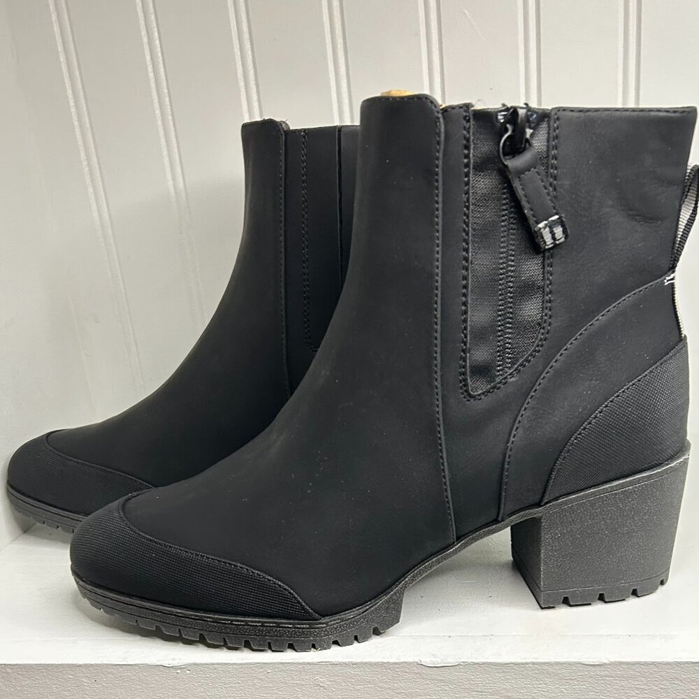 Dr. Scholl's Womens Level Best Black Chelsea Boots Size 9